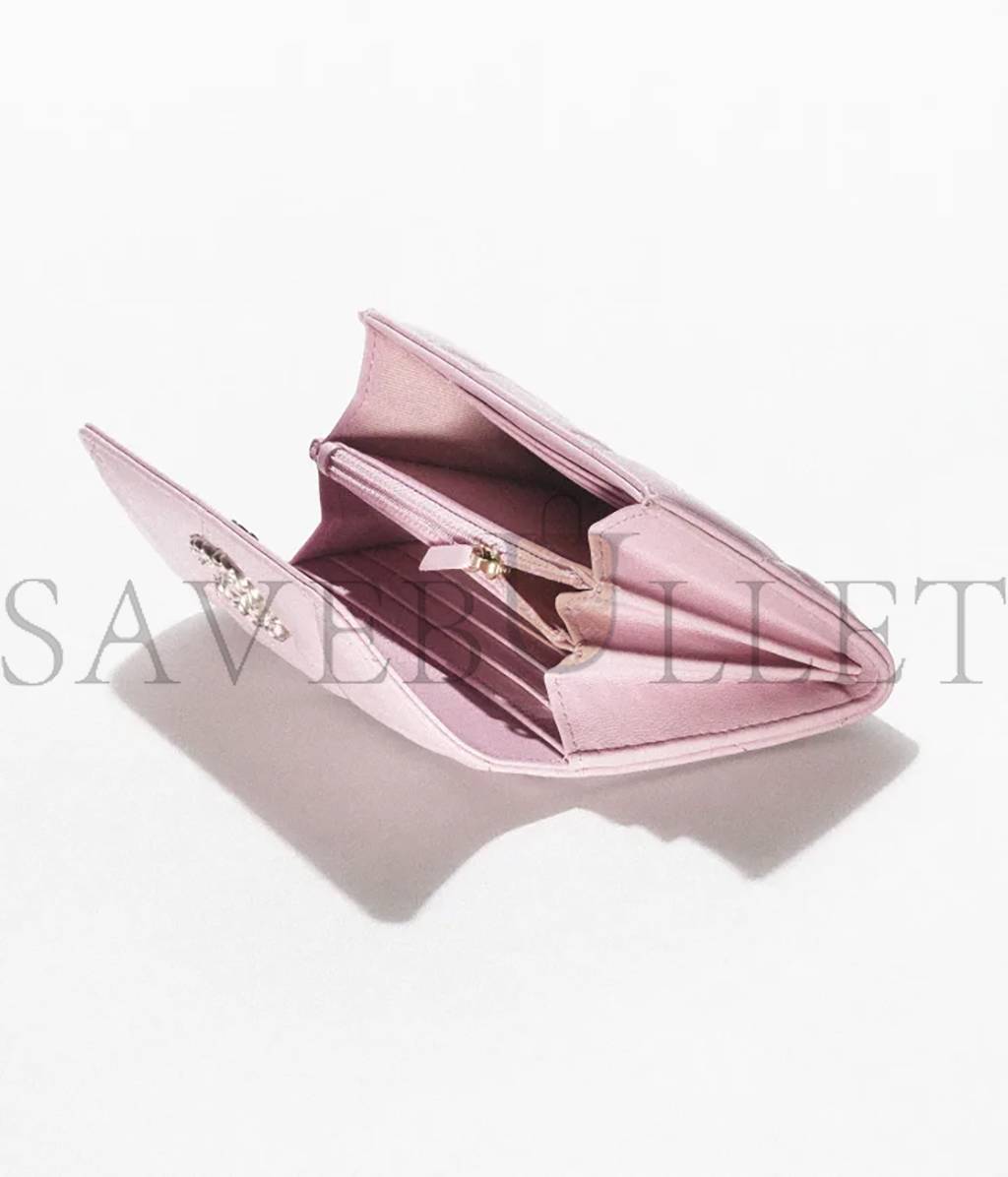 Ch*el Ch*el 19 flap wallet ap2700 b07327 nh622 （15*10.5*3.5cm）